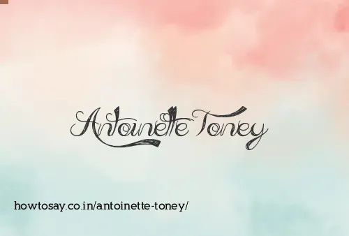 Antoinette Toney