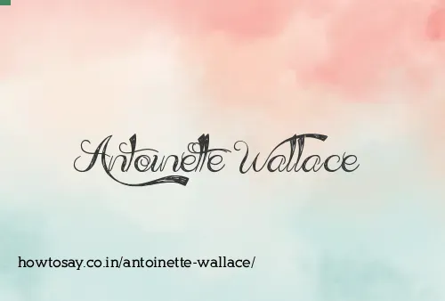 Antoinette Wallace