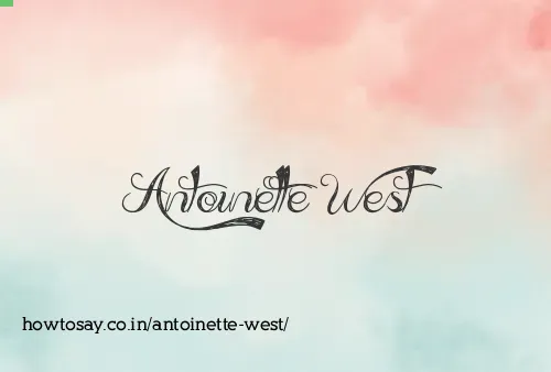 Antoinette West