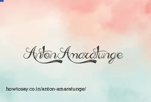 Anton Amaratunge