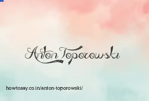 Anton Toporowski