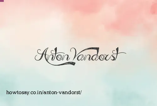 Anton Vandorst