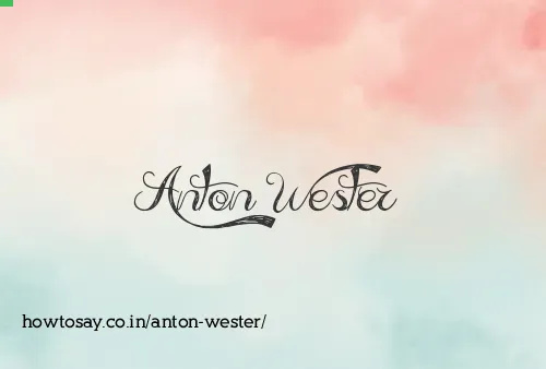 Anton Wester