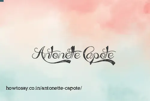 Antonette Capote