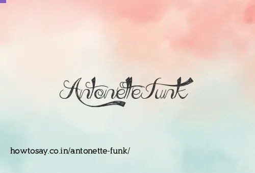 Antonette Funk