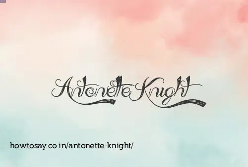 Antonette Knight