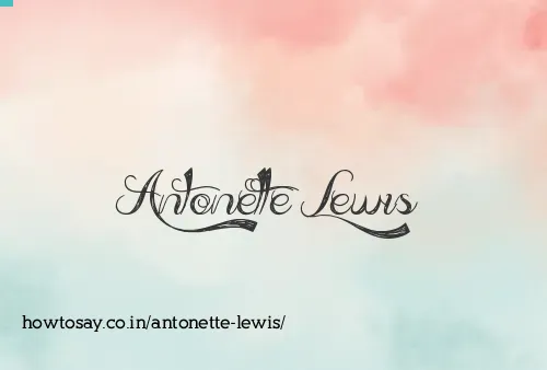 Antonette Lewis