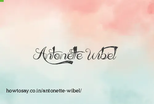 Antonette Wibel