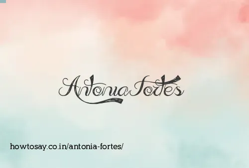 Antonia Fortes