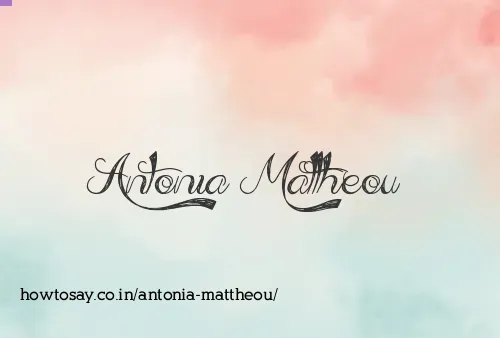 Antonia Mattheou