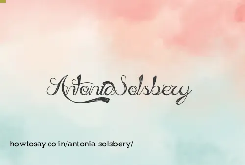 Antonia Solsbery