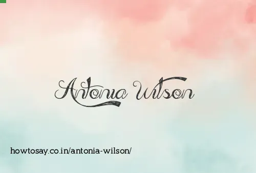 Antonia Wilson
