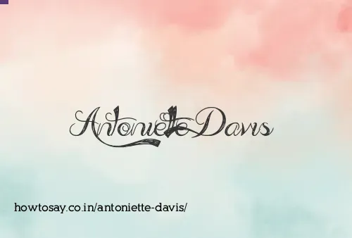 Antoniette Davis