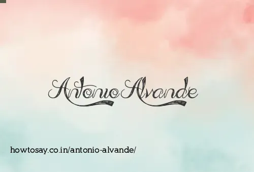 Antonio Alvande