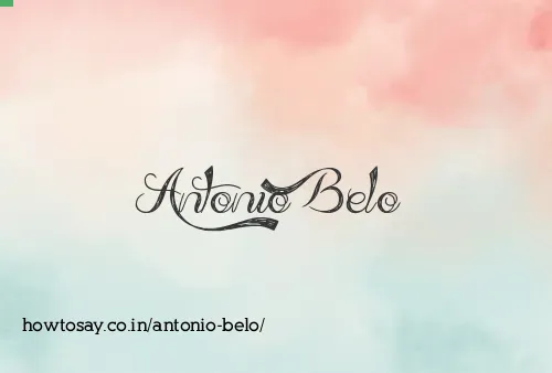 Antonio Belo