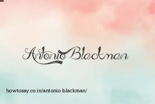 Antonio Blackman