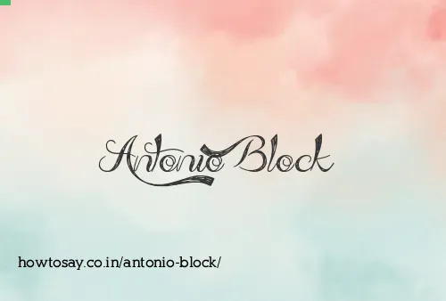 Antonio Block