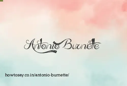 Antonio Burnette