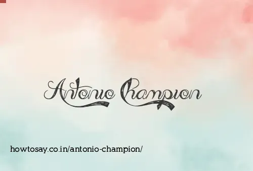 Antonio Champion