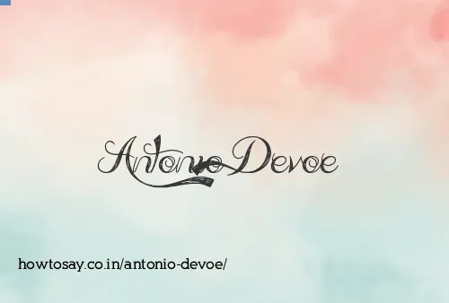 Antonio Devoe