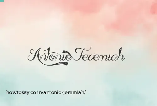 Antonio Jeremiah