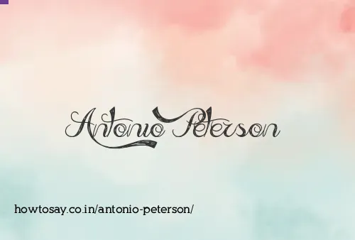 Antonio Peterson