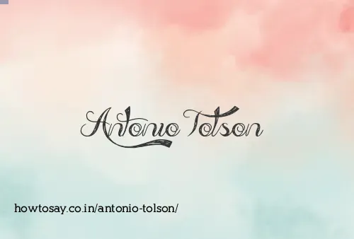 Antonio Tolson