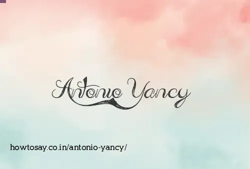 Antonio Yancy