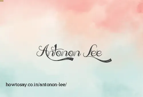 Antonon Lee