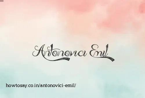 Antonovici Emil