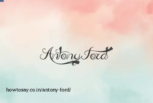 Antony Ford