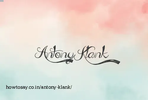 Antony Klank