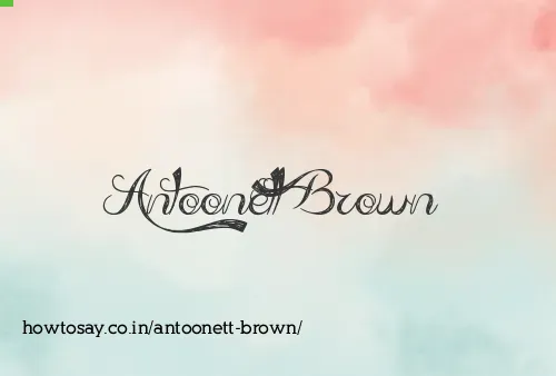 Antoonett Brown