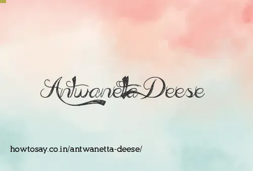 Antwanetta Deese