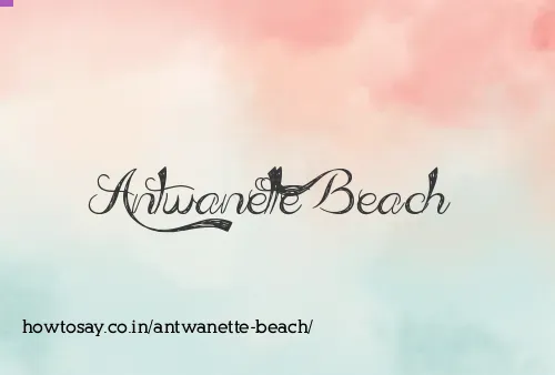 Antwanette Beach