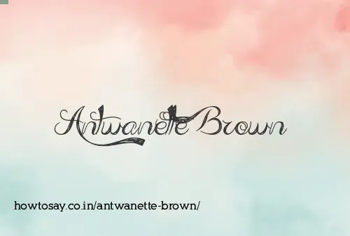 Antwanette Brown