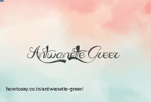 Antwanette Greer