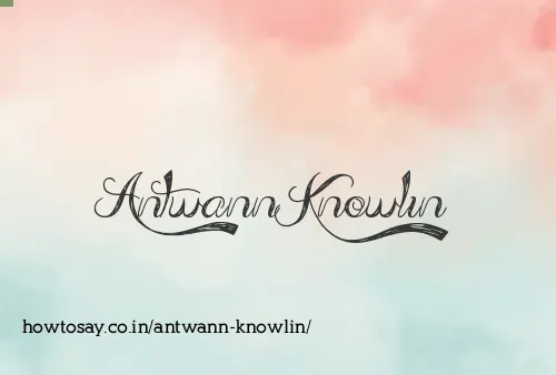 Antwann Knowlin