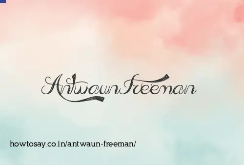 Antwaun Freeman
