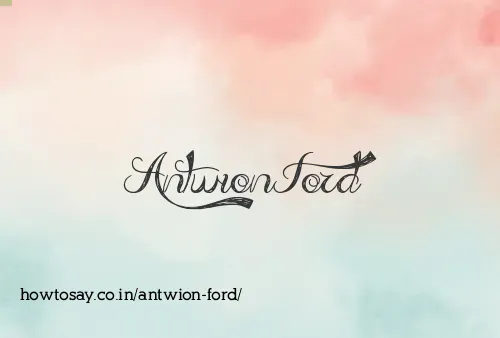 Antwion Ford