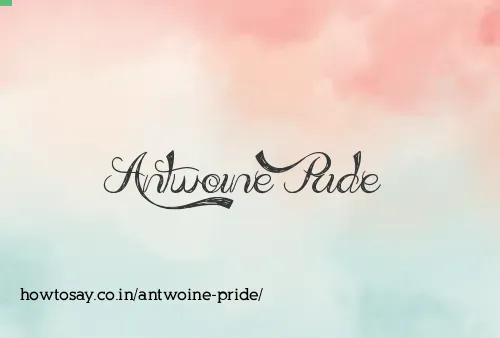 Antwoine Pride