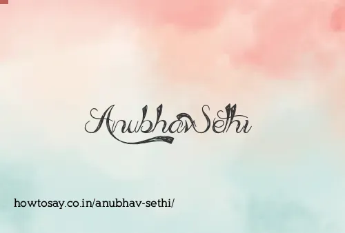 Anubhav Sethi