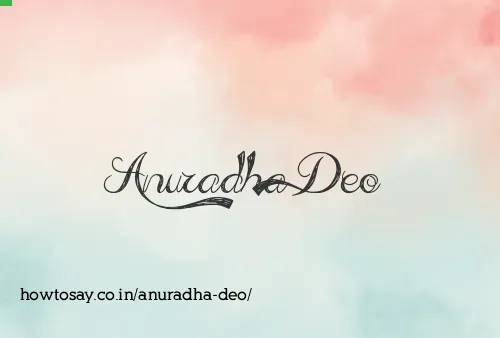 Anuradha Deo