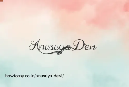 Anusuya Devi