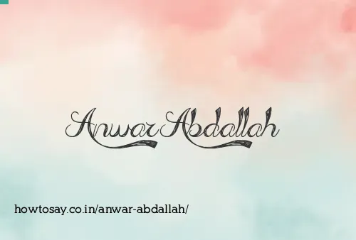 Anwar Abdallah