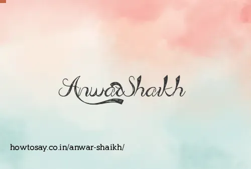 Anwar Shaikh