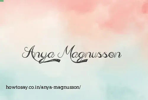 Anya Magnusson
