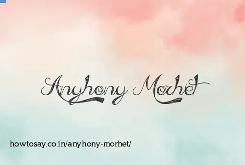 Anyhony Morhet