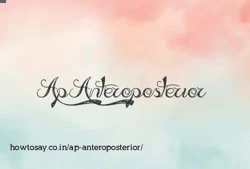 Ap Anteroposterior