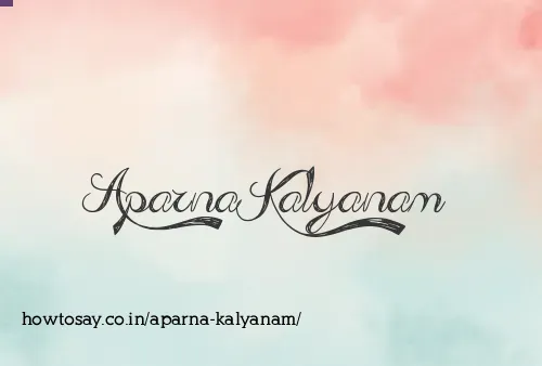 Aparna Kalyanam